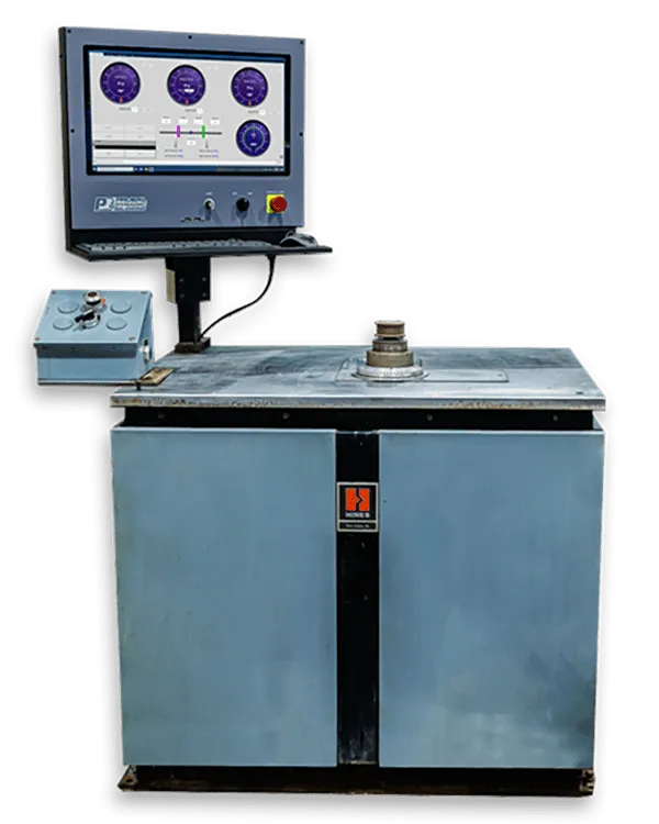 Hines vertical balancing machine