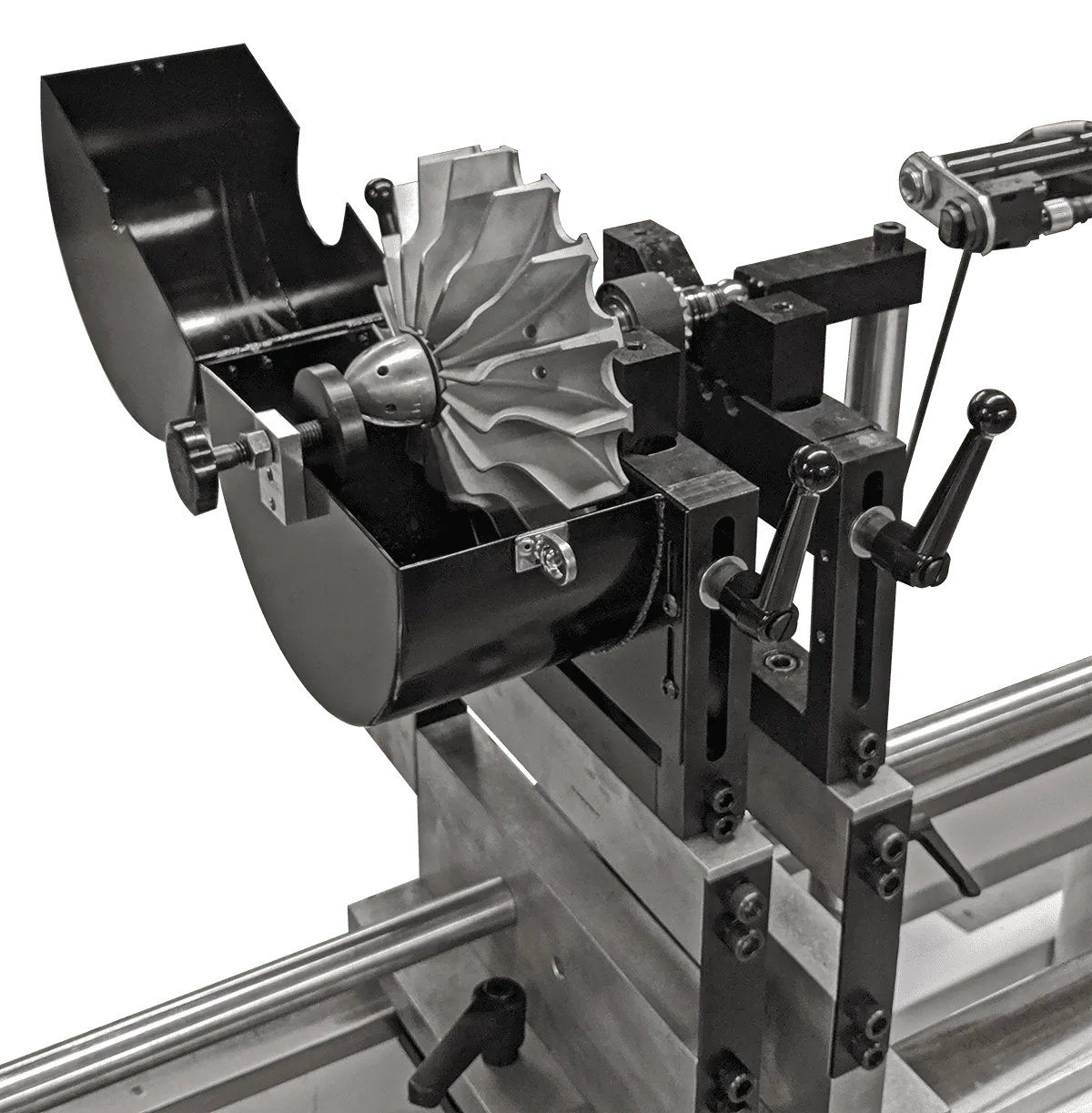 Pump impeller balancing machine