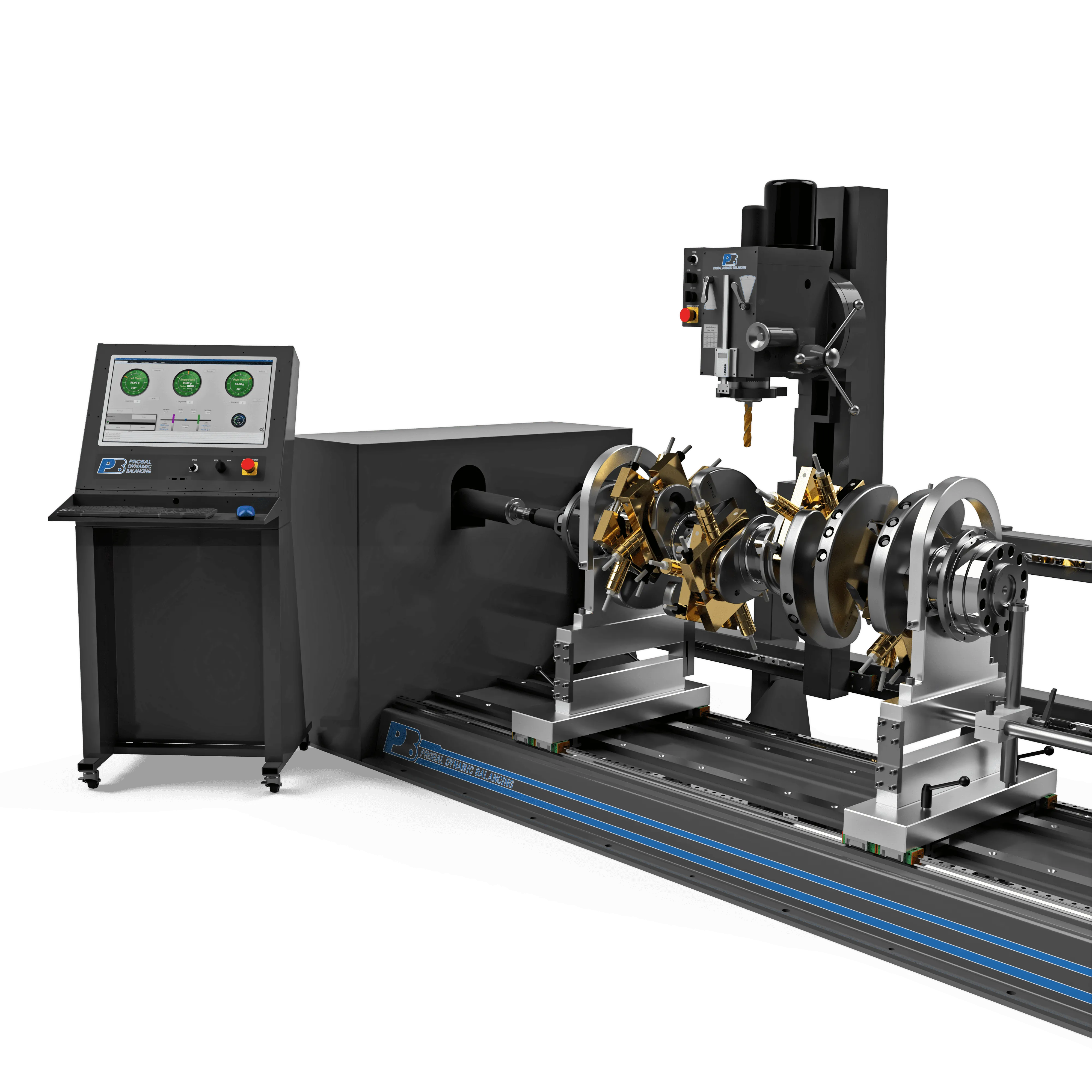 ProBal PB-10K heavy duty balancing machine rendering