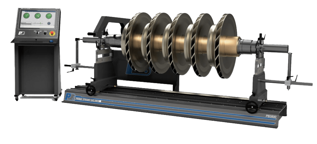 horizontal-fan-balancing-machine by ProBal dynamic balancing