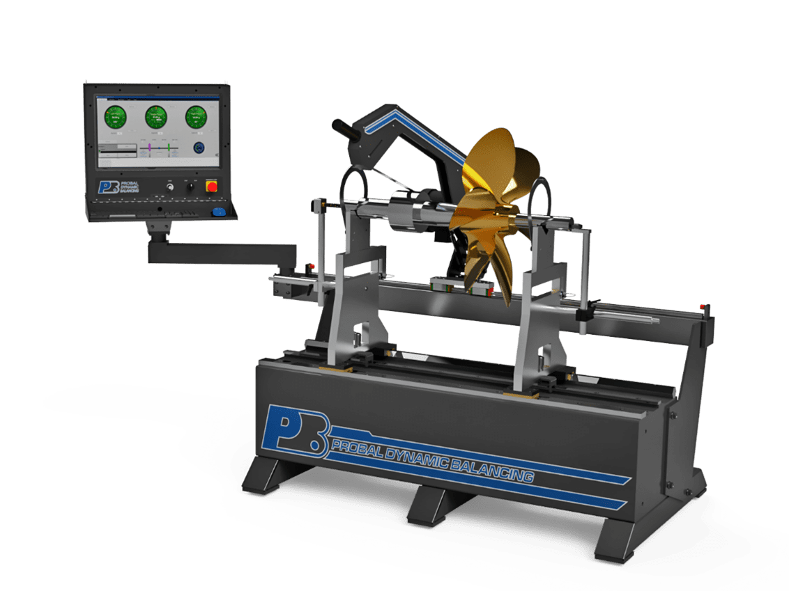 Propeller balancing machine