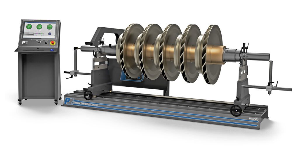 pump impeller dynamic balancing machine